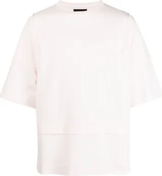 oversize patchwork cotton T-shirt