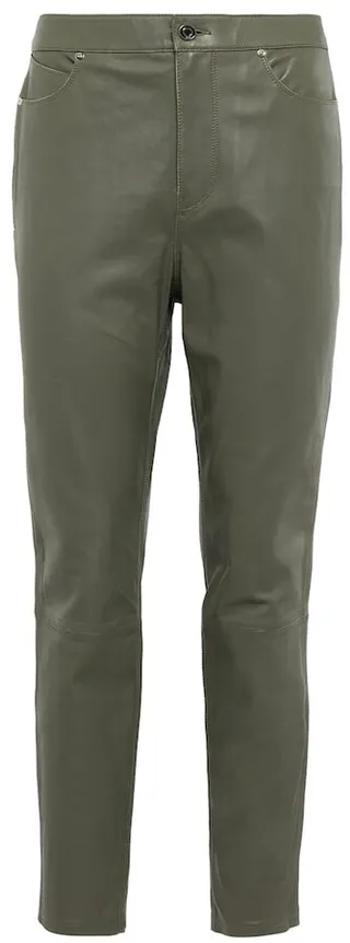 Manuela high-rise leather pants