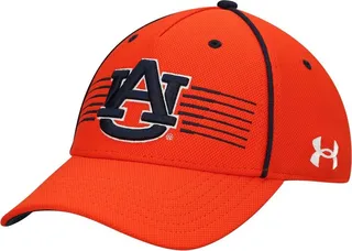 Men's Under Armour Orange Auburn Tigers Iso-Chill Blitzing Accent Adjustable Hat
