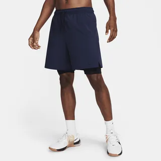Nike Men's Unlimited Dri-FIT 7" 2-in-1 Versatile Shorts in Blue