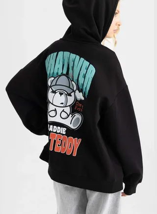 Woman Oversize Fit Knitted Sweatshirt