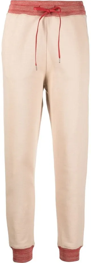 Two-Tone Logo-Print Track Pants