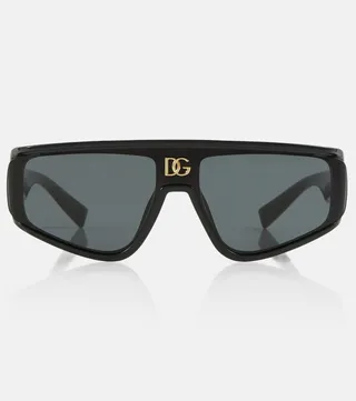 Square sunglasses with visor
