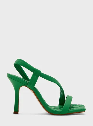 Ankle Strap Mid Heel Sandals