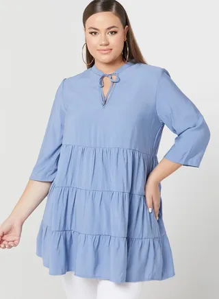 Cut Out Tiered Tunic