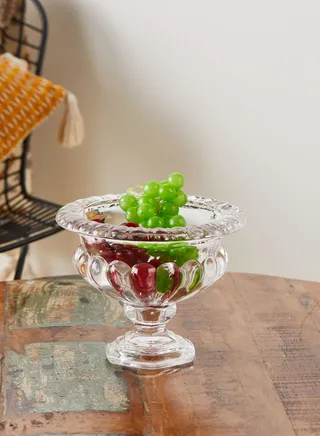 Savita Footed Glass Serving Bowl