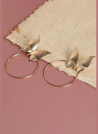 Gold Plated Designer Drop Earring