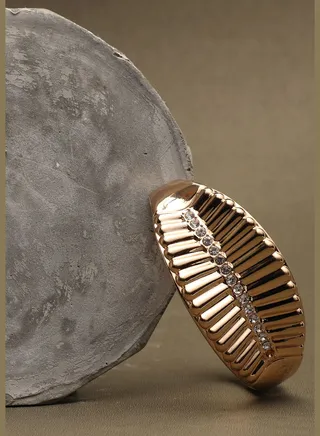 Gold Plated Designer Stone Bracelet