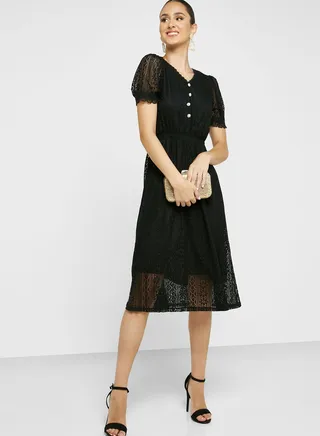 Lace A-Line Dress