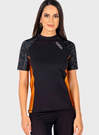 Crew Neck Color Block Rashguard