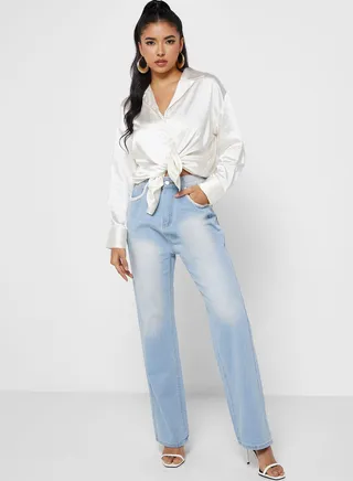 Embellished Detail Jeans