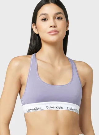 Strappy Logo Band Bikini Top