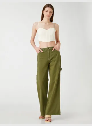 Wide Leg Denim Trousers High Waist - Bianca Jean