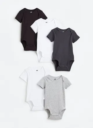 Kids 5 Pack Assorted Bodysuit