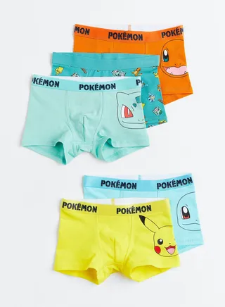 Kids 5 Pack Assorted Boxers