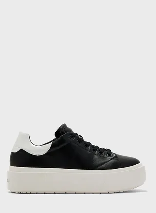 Flatform Cupsole Lace Up Sneakers