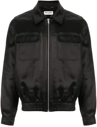 Zipped Bomber Jacket