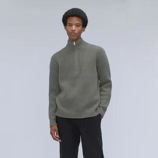 The Felted Merino Half-Zip Sweater