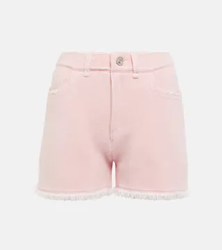 Cashmere and cotton shorts