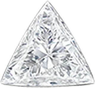 2.5mm Invisible Set Diamond Triangle Thread Through White Gold Single Earring