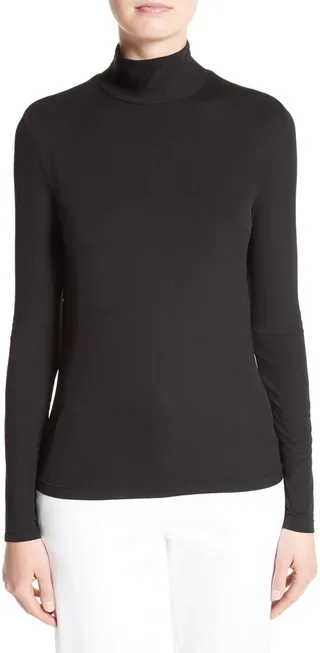 'Nuda' Fine Jersey Turtleneck Shell