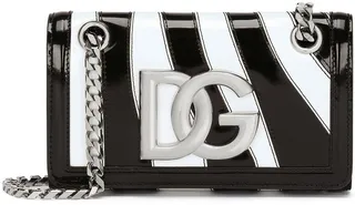 Zebra Print Logo-Plaque Crossbody Bag