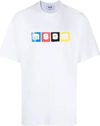 logo-print cotton T-shirt