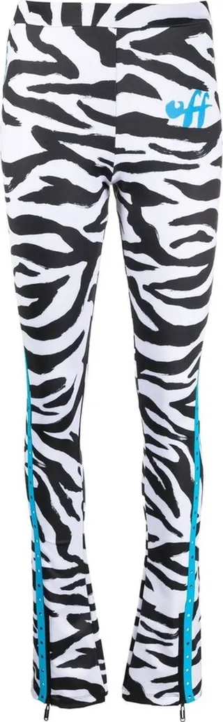 Logo-Print High-Waisted Trousers