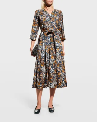 Mantide Belted Midi Dress