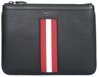 Bally Stripe-Detiled Zipped Clutch Bag
