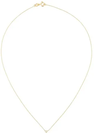 Single Diamond Short Necklace