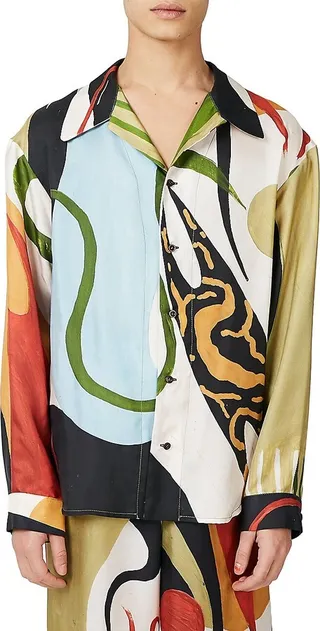 Our Tools Print Pajama Shirt