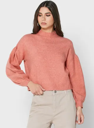 Puff Sleeves Sweatshirt