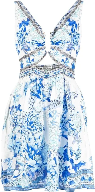 Cut-Out Detail Mini Dress