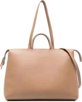 Rectangle Leather Tote Bag