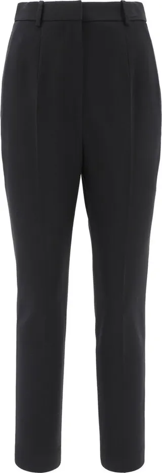 Alexander McQueen High Waist Slim-Leg Trousers