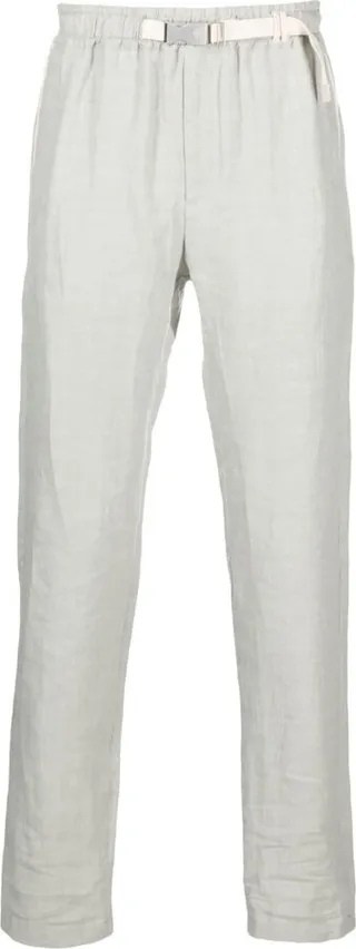Four-Pocket Belted Straight Trousers
