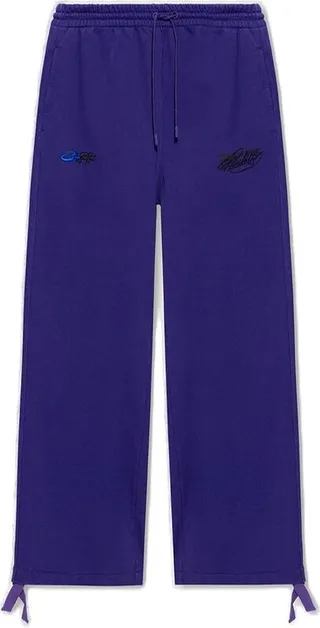 Off-White Logo Embroidered Drawstring Track Pants