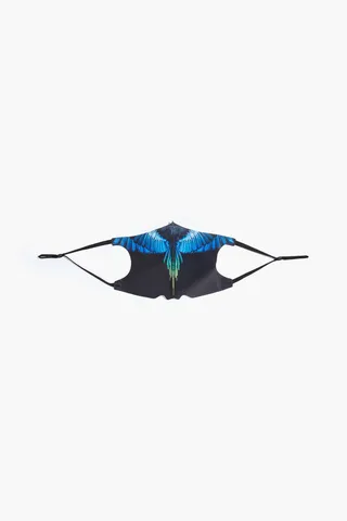 Wings printed knitted face mask