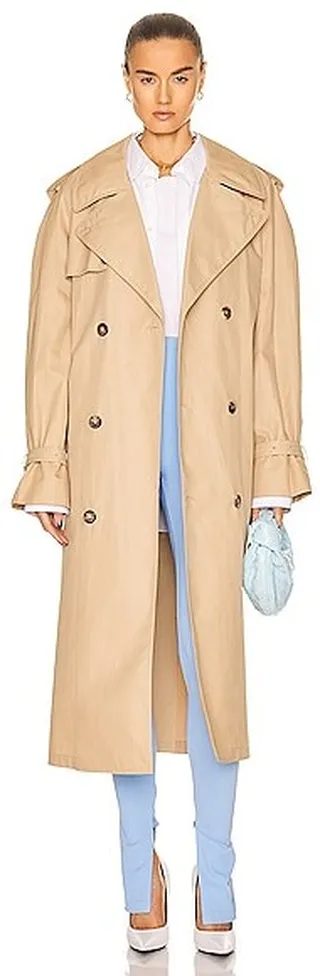 WARDROBE.NYC Trench Coat in Tan