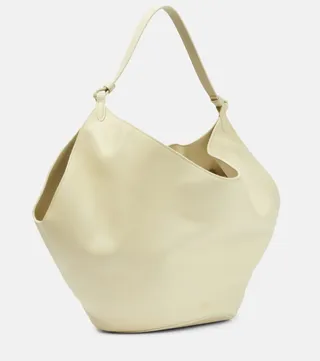 Lotus Medium leather tote bag
