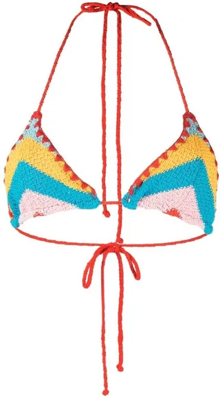 Crochet Halterneck Bikini Top