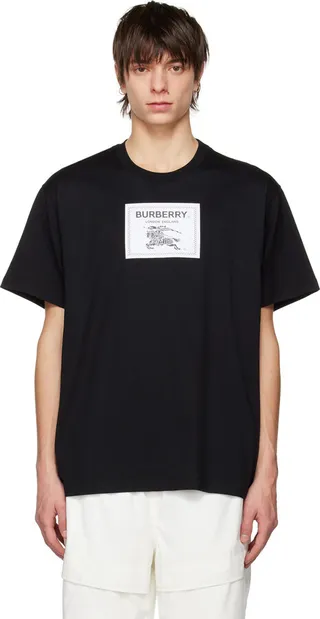 Burberry Black Patch T-Shirt