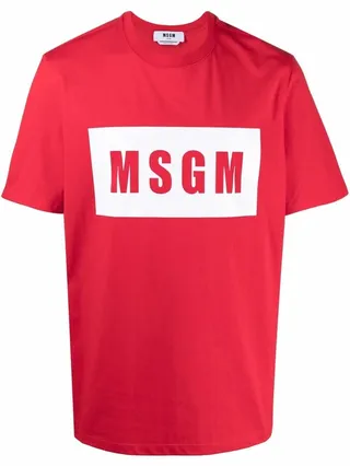 logo-print cotton T-shirt