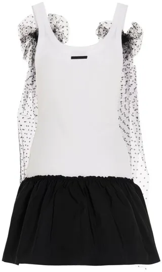 REDValentino Bow Detailed Mini Dress