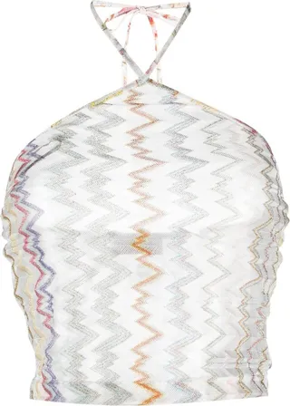 Zigzag Halterneck Top