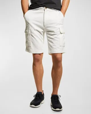 Men's 100 Cotton Cargo Sweat Shorts