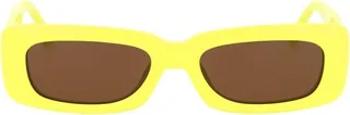 The Attico Mini Marfa Rectangular Frame Sunglasses