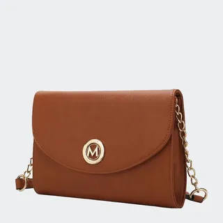 MKF Collection by Mia K Andra Vegan Leather Women’s Crossbody Bag - Brown