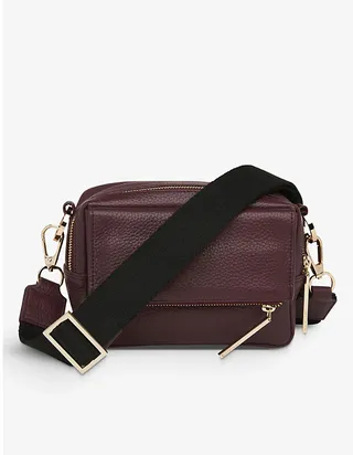 Womens Purple Bibi Leather Cross-body bag